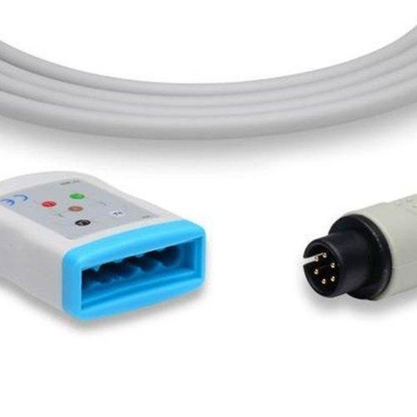 Ilc Replacement for Infinium Omni II ECG Trunk Cables Molded DIN Style OMNI II ECG TRUNK CABLES MOLDED DIN STYLE INFINIU